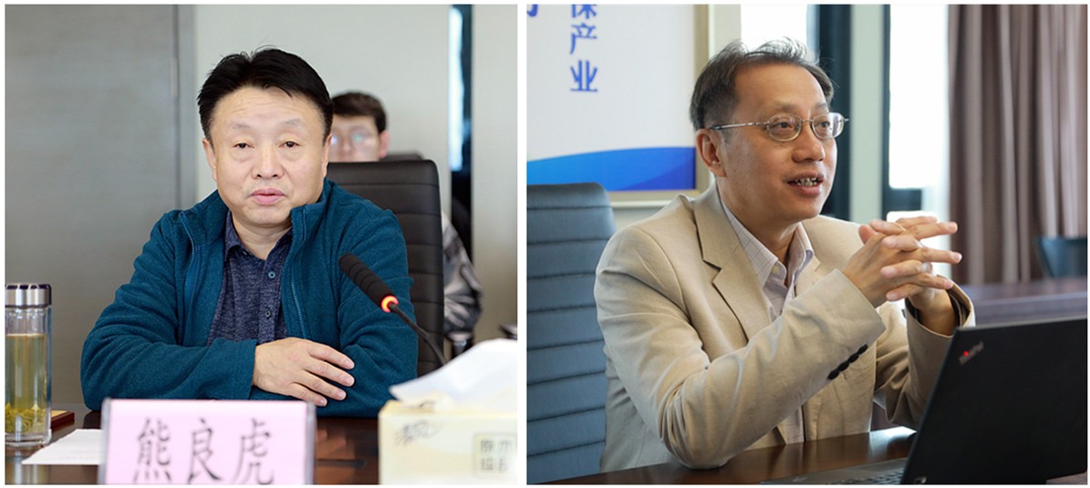 熊良虎会见加拿大工程院院士、圣清环保股份公司肖惠宁院士工作站掌管人肖惠宁