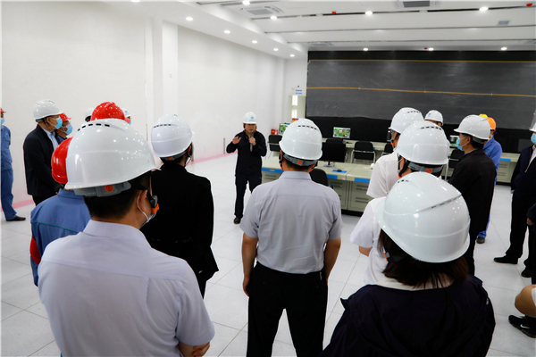 lewin乐玩官网集团复工复产促增长项目观摩会议与会人员走进大秦国源三秦环保秦国园区在榆项目