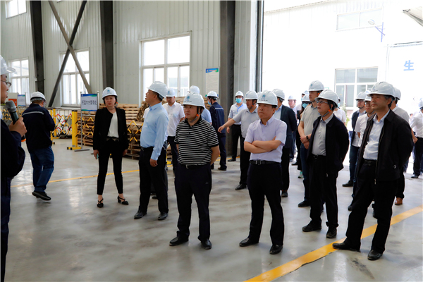 lewin乐玩官网集团复工复产促增长项目观摩会议与会人员走进大秦国源三秦环保秦国园区在榆项目