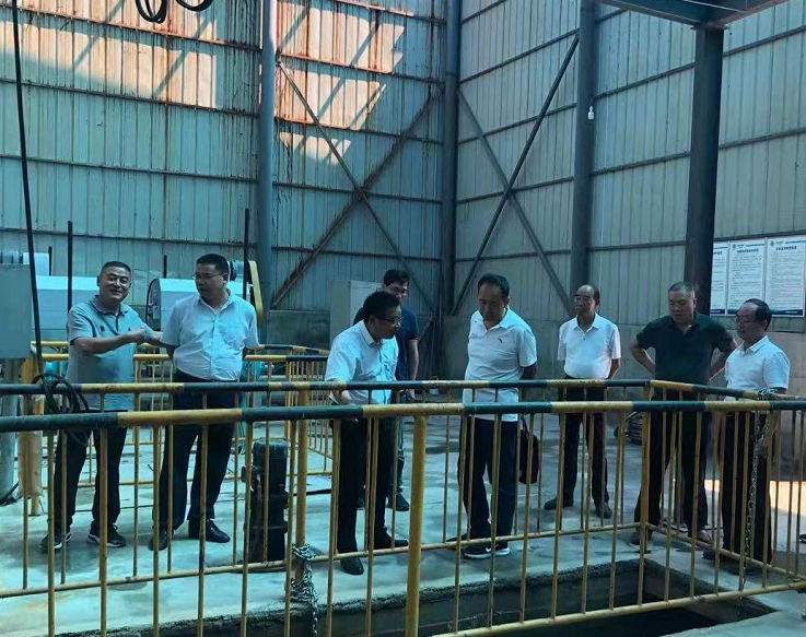 省生态环境厅法律总队二级调研员郝庆洋到山阳公司调研